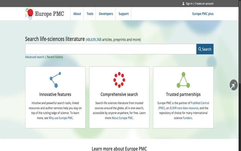 Europe PMC home page